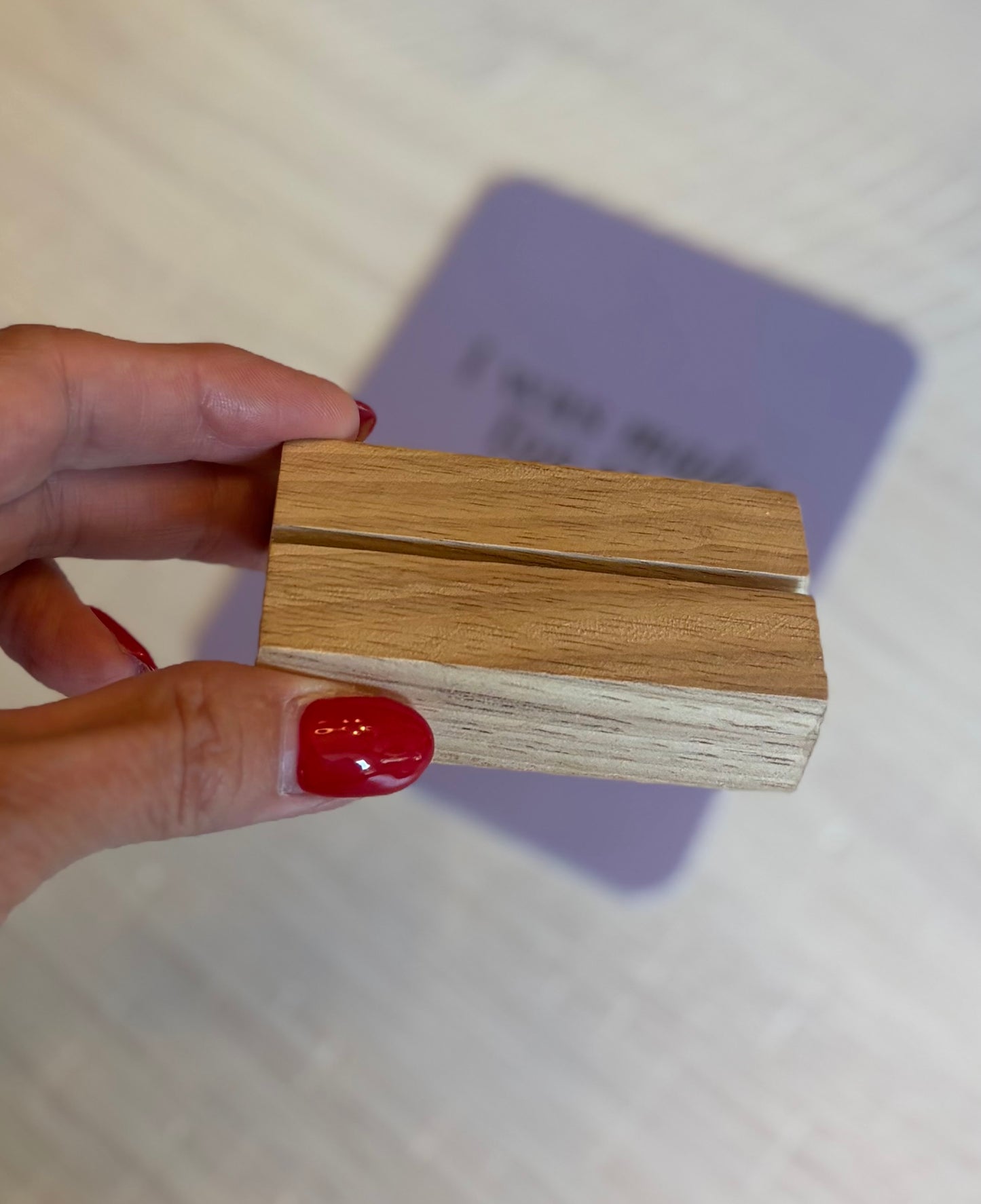 Wooden Card Stands