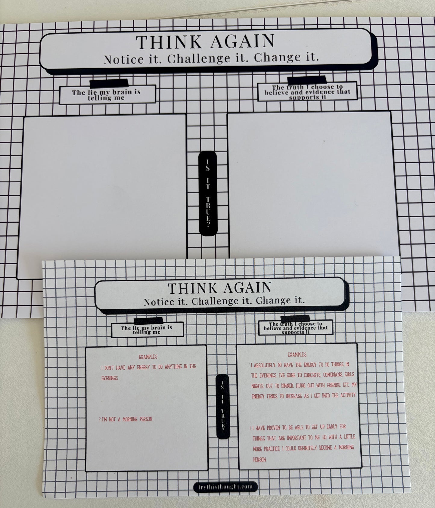Think Again Notepad