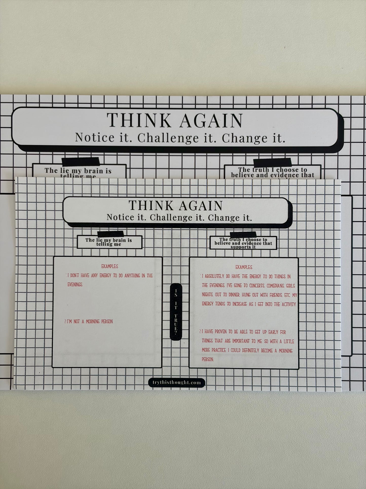 Think Again Notepad